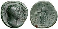 as 134-138, Rzym, Aw: Głowa cesarza w wieńcu lau