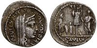 denar 62 r pne, Rzym, Aw: Głowa Concordii w chuś