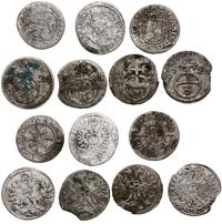 zestaw 8 drobnych monet, w skład zestawu wchodzą