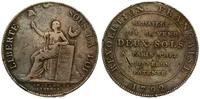 token - 2 sols 1792, Aw: Libertas siedząca w lew