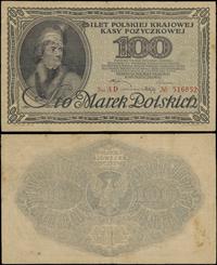 100 marek polskich 15.02.1919, znak wodny "plast