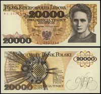 20.000 złotych 1.02.1989, seria AL, numeracja 25