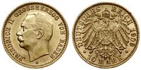 10 marek 1909 G, Karlsruhe, złoto 3.99 g, nakład