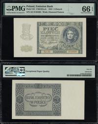 5 złotych 1.08.1941, seria AE, numeracja 8149469