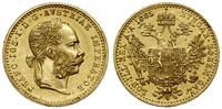 dukat 1885, Wiedeń, złoto, 3.49 g, piękne, Fr. 4