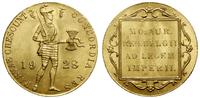 dukat 1928, Utrecht, złoto, 3.49 g, wyśmienite, 