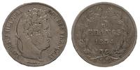5 franków 1834, Nantes / T, srebro  24.74 g, KM.