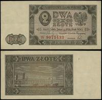2 złote 1.07.1948, seria W, numeracja 9071433, z