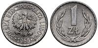 Polska, zestaw: 3 x 1 złoty, 1957, 1966, 1968