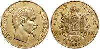 100 franków 1858 A, Paryż, złoto, 32.18 g, Gadou
