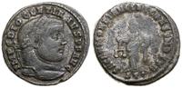 follis 300-303, Ticinum, Aw: Głowa cesarza w wie