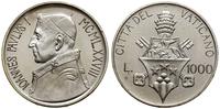 1.000 lirów 1978, Rzym, srebro, pięknie zachowan