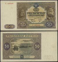 50 złotych 15.05.1946, seria K, numeracja 404549