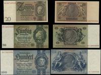 zestaw 3 banknotów, w zestawie: 20 marek 22.01.1