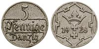 5 fenigów 1928, Berlin, rzadki rocznik, patyna, 
