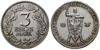 3 marki 1925 A, Berlin, 1000-lecie przyłączenia 