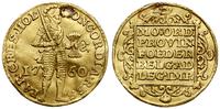 dukat 1760, Dordrecht, złoto, 3.32 g, moneta prz