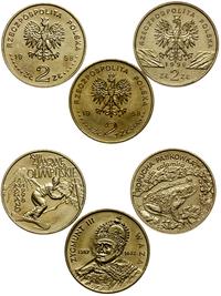 zestaw: 3 x 2 złote 1998, Warszawa, 1 x XVIII zi