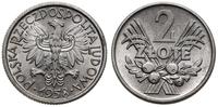 2 złote 1958, Warszawa, aluminium, mikroryski, P