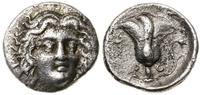 drachma ok. III w. pne, Aw: Głowa Heliosa na wpr