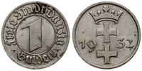 1 gulden 1932, Berlin, herb Gdańska, czyszczony,