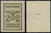 Polska podczas II Wojny Światowej, bon na towary włókiennicze wartości 2 punktów