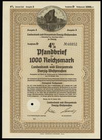 Polska, 4 % list zastawny na 1.000 reichsmark, 25.01.1941