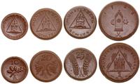 zestaw 4 monet, Miśnia, w skład zestawu wchodzi:
