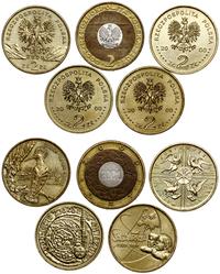 zestaw: 5 x 2 złote 2000, Warszawa, w zestawie: 