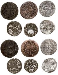 zestaw 6 monet, szelągi: 1613, 2 x 1622, dwudena