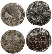 zestaw 2 monet, trojak 1621, mennica Kraków oraz