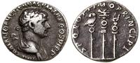 denar 112-114, Rzym, Aw: Głowa cesarza w wieńcu 