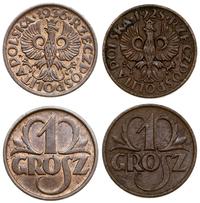 2 x 1 grosz 1925 i 1936, Warszawa, razem 2 sztuk