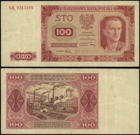100 złotych 1.07.1948, seria GK, numeracja 93659