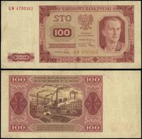 100 złotych 1.07.1948, seria GW, numeracja 47003