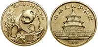 100 yuanów 1989, Miś Panda, złoto próby "999" wa