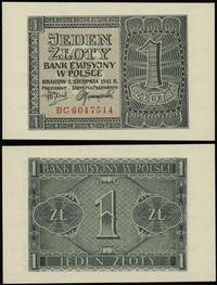 1 złoty 1.08.1941, seria BC, numeracja 6047514, 