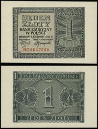 1 złoty 1.08.1941, seria BC, numeracja 6047558, 