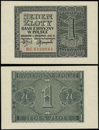 1 złoty 1.08.1941, seria BC, numeracja 6139684, 
