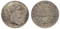 5 franków 1811/A, Paryż, srebro 24.95 g, KM 694.
