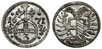 greszel (3 fenigi) 1671, Opole, pięknie zachowan