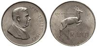 1 rand 1967, odmiana z napisem SUID-AFRIKA, sreb