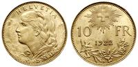 Szwajcaria, 10 franków, 1922 B