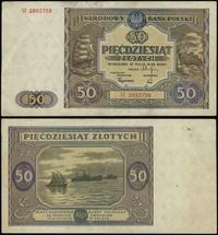 50 złotych 15.05.1946, seria M, numeracja 288375