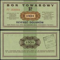 Polska, bon na 10 dolarów, 1.10.1969