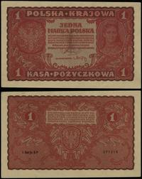 1 marka polska 23.08.1919, seria I-BP, numeracja