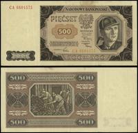 500 złotych 1.07.1948, seria CA, numeracja 66045