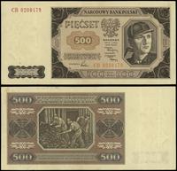 500 złotych 1.07.1948, seria CB, numeracja 02084