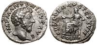 denar 161, Rzym, Aw: Głowa cesarza w prawo i nap