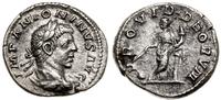 denar 219–220, Rzym, Aw: Popiersie cesarza w wie